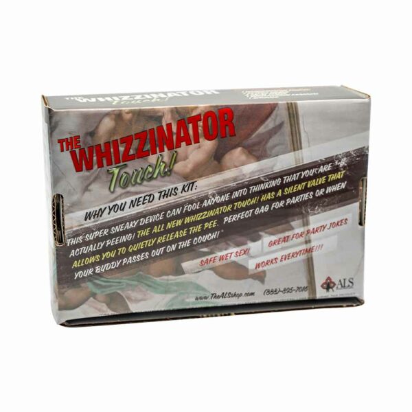 The Whizzinator Touch back side of the box.- ALS Wholesale